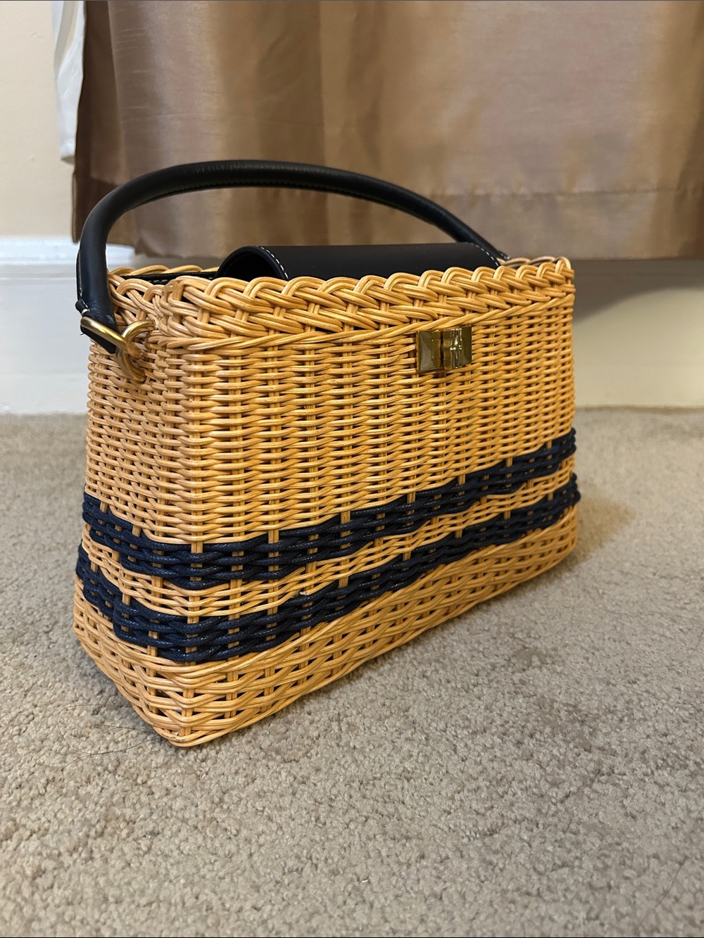 J.McLaughlin Faith Wicker Handbag - Picture 3 of 16